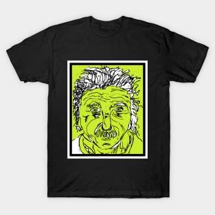 Albert Einstein Pop Art: Green T-Shirt